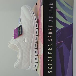 Skechers White Glide-Step Sneakers